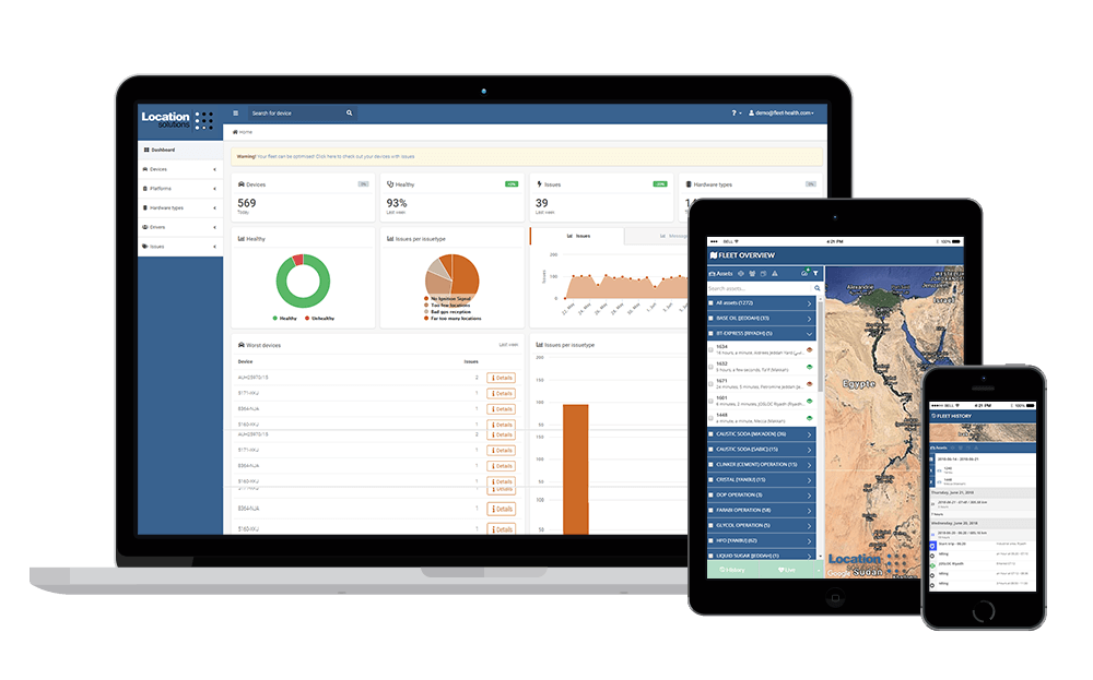 Fleet health by location solutions